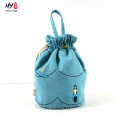 Simply portable canvas drawstring bag